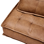 Модульное коричневое кожаное кресло Caron Leather Armchair варинант исполнения - 7 | Loft Concept в Екатеринбурге