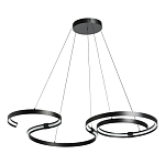 Люстра подвесная светодиодная в виде волнообразной ленты Ribbon Vortex варинант исполнения - 2 | Loft Concept в Екатеринбурге