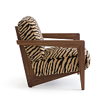 Кресло с обивкой из шенилла с тигровым принтом Tiger Chair варинант исполнения - 2 | Loft Concept в Екатеринбурге