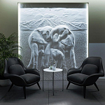 Барельеф ELEPHANTS варинант исполнения - 3 | Loft Concept в Екатеринбурге