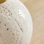 Настольная лампа на круглом основании из натурального камня Bartolomeo варинант исполнения - 1 | Loft Concept в Екатеринбурге