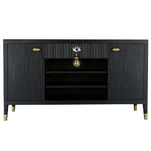 Комод-буфет Elsa Dreams Black с открытыми полками  