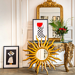 Зеркало-солнце круглое с золотыми с лучами Rays of Peace варинант исполнения - 3 | Loft Concept в Екатеринбурге