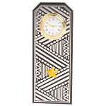 Часы подарочные настольные в виде погона Генерала из натурального камня Змеевик Silver Military Clock варинант исполнения - 1 | Loft Concept в Екатеринбурге