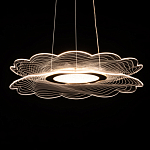 Люстра с прозрачным волнистым плафоном в форме цветка Ethereal Bloom варинант исполнения - 5 | Loft Concept в Екатеринбурге