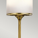 Бра вертикальное с белым полукруглым плафоном и длинным стержнем S Kichler варинант исполнения - 4 | Loft Concept в Екатеринбурге