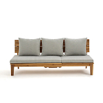 Садовый диван-трансофрмер Kate серый варинант исполнения - 5 | Loft Concept в Екатеринбурге