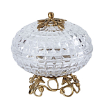 Конфетница из прозрачного рельефного стекла Eden Garden варинант исполнения - 9 | Loft Concept в Екатеринбурге