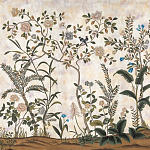 Обои ручная роспись Siam White Metal варинант исполнения - 1 | Loft Concept в Екатеринбурге