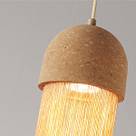 Подвесной светильник натуральная пробка с бахромой Natural Cork варинант исполнения - 3 | Loft Concept в Екатеринбурге