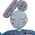 Кукла из одежды и павлопосадских платков Rusalka Blue Jeans 2 варинант исполнения - 2 | Loft Concept в Екатеринбурге