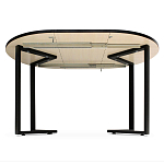 Стол обеденный раздвижной со столешницей бежевый мрамор Magali варинант исполнения - 3 | Loft Concept в Екатеринбурге