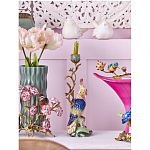 Подсвечник в образе попугая из фарфора с бронзовыми элементами Eden Garden варинант исполнения - 2 | Loft Concept в Екатеринбурге