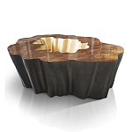 Кофейный стол Burl Exotic tree Coffee Table Black варинант исполнения - 1 | Loft Concept в Екатеринбурге