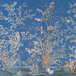 Обои ручная роспись Houghton Canton Blue варинант исполнения - 1 | Loft Concept в Екатеринбурге