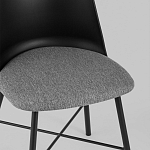 Стул из прочного пластика на металлическом основании Anora Black варинант исполнения - 7 | Loft Concept в Екатеринбурге