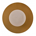 Бра круглое с плафоном из натурального камня на латунном основании Cryptocrystalline Stone варинант исполнения - 3 | Loft Concept в Екатеринбурге