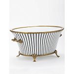 Кашпо Black white stripe варинант исполнения - 2 | Loft Concept в Екатеринбурге