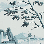 Обои ручная роспись Views of Italy Mare Verde варинант исполнения - 3 | Loft Concept в Екатеринбурге