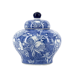 Ваза с крышкой в китайском стиле Гранатовое дерево Blooming Pomegranate варинант исполнения - 8 | Loft Concept в Екатеринбурге