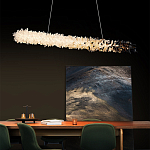 Люстра линейная светодиодная из необработанных кристаллов Mountain Comet варинант исполнения - 4 | Loft Concept в Екатеринбурге