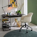 Вращающееся кресло с обивкой букле Boucle Office Chair варинант исполнения - 5 | Loft Concept в Екатеринбурге