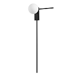 Бра с белым шарообразным плафоном и черным минималистичным каркасом Direct Rays варинант исполнения - 1 | Loft Concept в Екатеринбурге