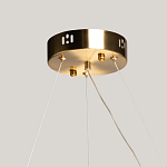 Люстра круглая золотого цвета с прозрачными рельефными стеклянными вставками Textured Glass Chandelier варинант исполнения - 11 | Loft Concept в Екатеринбурге