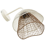 Бра с сетчатым металлическим абажуром Beige Gold Mesh Lampshade варинант исполнения - 4 | Loft Concept в Екатеринбурге