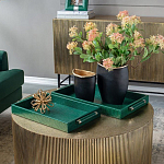 Комплект из двух прямоугольных подносов зеленого цвета Serpent варинант исполнения - 4 | Loft Concept в Екатеринбурге