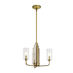  Люстра с прозрачными рифлеными цилиндрическими плафонами Kichler варинант исполнения - 2 | Loft Concept в Екатеринбурге