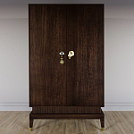 Платяной шкаф Elsa Dreams Walnut с 2-мя фасадами варинант исполнения - 3 | Loft Concept в Екатеринбурге