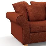 Мебельная ткань Шенилл терракотовый цвет 138 см T4-44 варинант исполнения - 5 | Loft Concept в Екатеринбурге