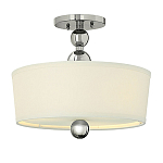 Потолочный светильник с белым цилиндрическим плафоном и шарообразными деталями Hinkley варинант исполнения - 1 | Loft Concept в Екатеринбурге