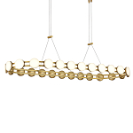 Люстра овальная с круглыми светодиодными источниками света Maxine Light варинант исполнения - 2 | Loft Concept в Екатеринбурге