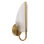 Бра с изогнутым рельефным плафоном Textured Glass варинант исполнения - 1 | Loft Concept в Екатеринбурге