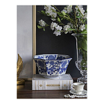 Чаша белая с синим цветочным узором Chino Dishes варинант исполнения - 3 | Loft Concept в Екатеринбурге