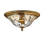 Потолочный светильник цвета латунь с прозрачным плафоном в форме чаши Hinkley варинант исполнения - 1 | Loft Concept в Екатеринбурге