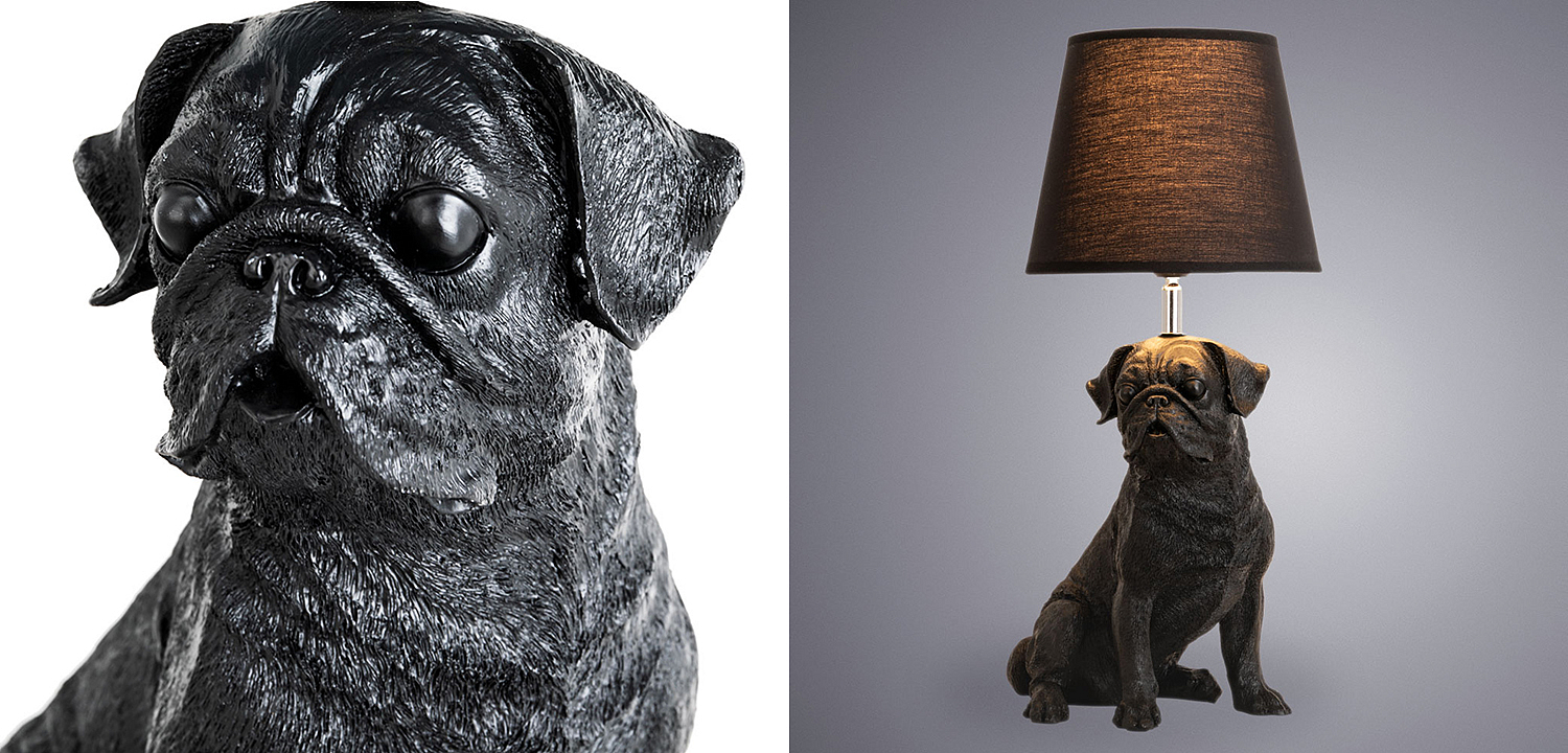 Настольная лампа Black Bulldog Table Lamp Настольная лампа Black Bulldog Table Lamp - Loft-Concept в Екатеринбурге