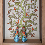 Обои с вышивкой ручной работы Fyodor Original colourway on linen варинант исполнения - 1 | Loft Concept в Екатеринбурге