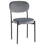 Стул с круглым сиденьем на металлическом основании ALFIE CHAIR Grey варинант исполнения - 1 | Loft Concept в Екатеринбурге