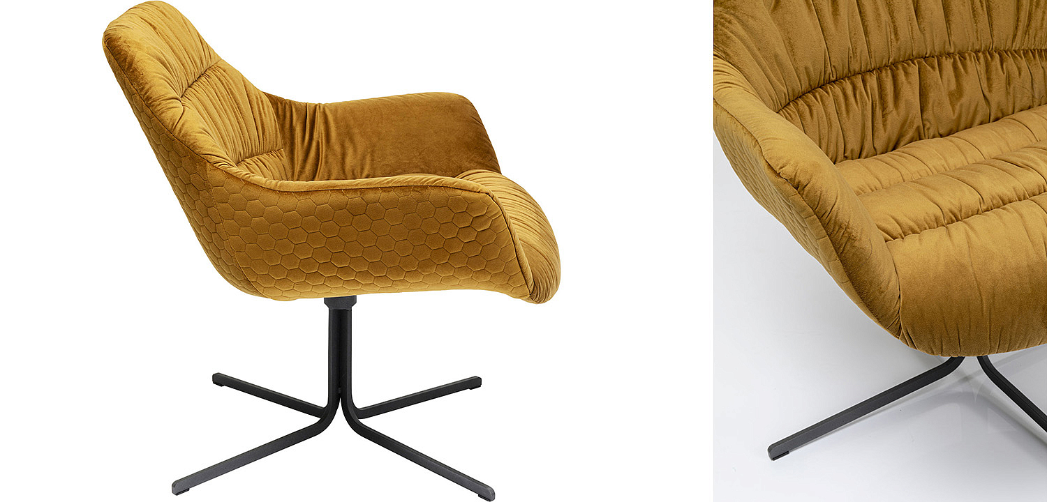 Кресло вращающееся Yellow Honeycomb - Loft-Concept в Екатеринбурге