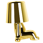 Настольная лампа фигурная цвета золото с гладким абажуром Высота 16 см Sophia варинант исполнения - 4 | Loft Concept в Екатеринбурге