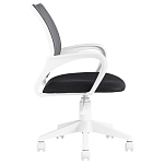 Офисное кресло с основанием из белого пластика Desk chairs Black варинант исполнения - 3 | Loft Concept в Екатеринбурге