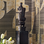 Обои ручная роспись в стиле Арт-деко Symphony Original colourway on Arkose silk dupion варинант исполнения - 3 | Loft Concept в Екатеринбурге