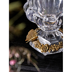 Ваза из прозрачного стекла на бронзовой подставке с ободком и ручками в виде стрекоз Eden Garden варинант исполнения - 4 | Loft Concept в Екатеринбурге