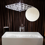 Люстра подвесная с тонкой металлической конструкцией цвета хром Quasar варинант исполнения - 7 | Loft Concept в Екатеринбурге