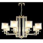 Люстра с 8-ю цилиндрическими плафонами из стекла Laurent варинант исполнения - 4 | Loft Concept в Екатеринбурге