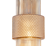 Подвесной светильник со стеклянным рифленым плафоном цилиндрической формы Eliara 13 варинант исполнения - 3 | Loft Concept в Екатеринбурге
