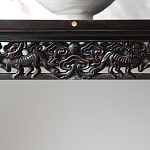 Черная резная консоль в Китайском стиле из массива Black Dragon Console варинант исполнения - 3 | Loft Concept в Екатеринбурге